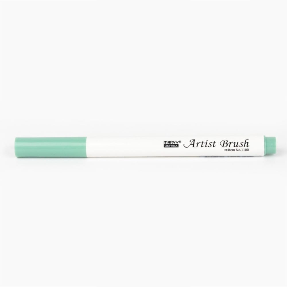 Marvy 1100 Artist Brush Su Bazlı Fırça Uçlu Kalem 32 Laurel Green - Görsel 2