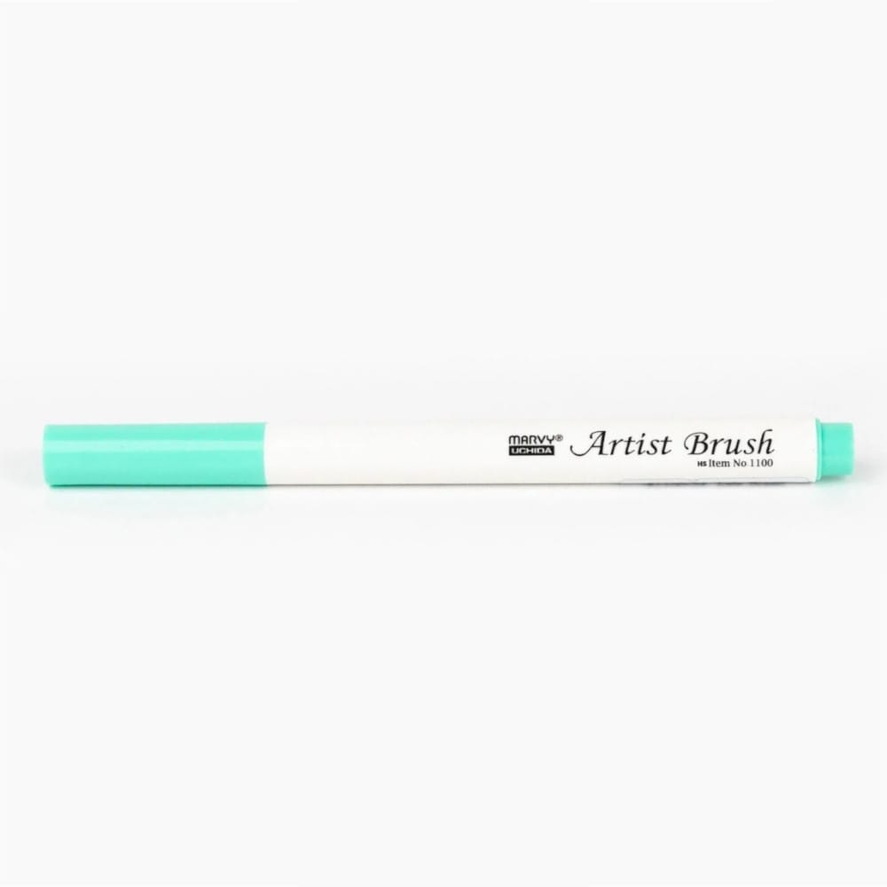 Marvy 1100 Artist Brush Su Bazlı Fırça Uçlu Kalem 34 Pale Green - Görsel 2