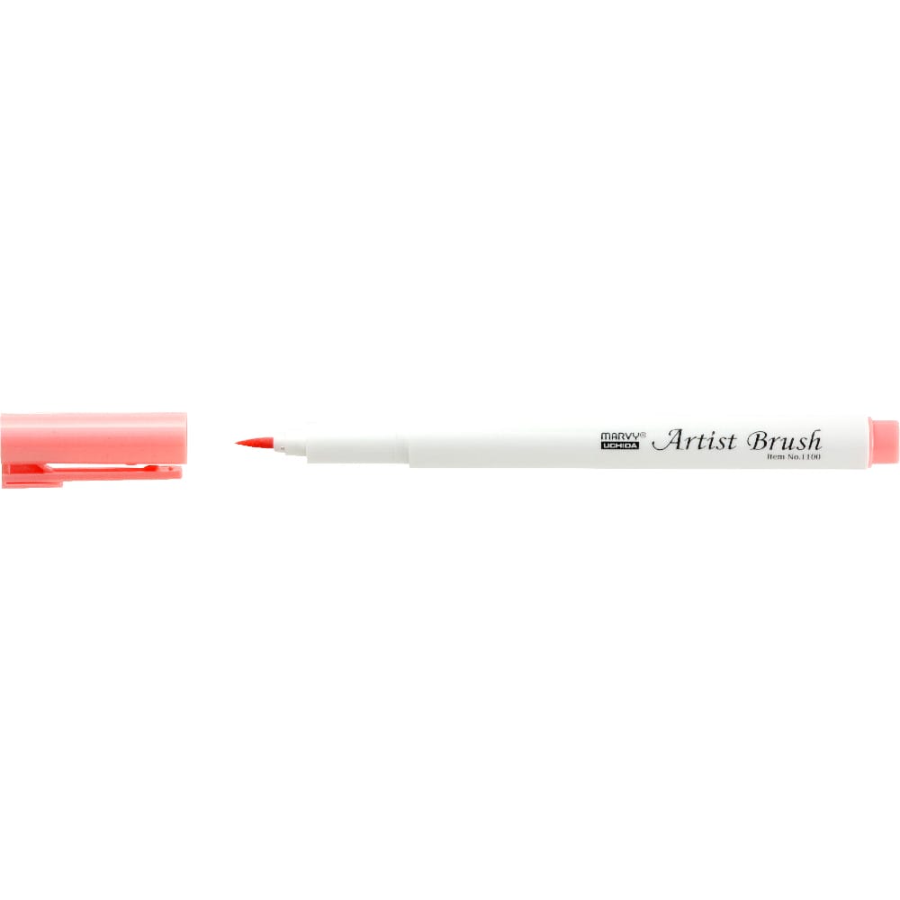 Marvy 1100 Artist Brush Su Bazlı Fırça Uçlu Kalem 35 Coral Pink