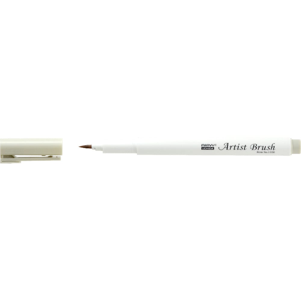 Marvy 1100 Artist Brush Su Bazlı Fırça Uçlu Kalem 38 Oyster Grey