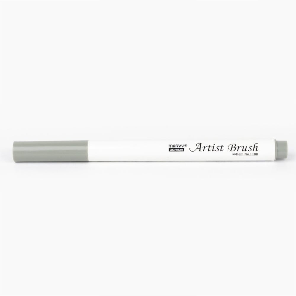 Marvy 1100 Artist Brush Su Bazlı Fırça Uçlu Kalem 39 Ash Grey - Görsel 2