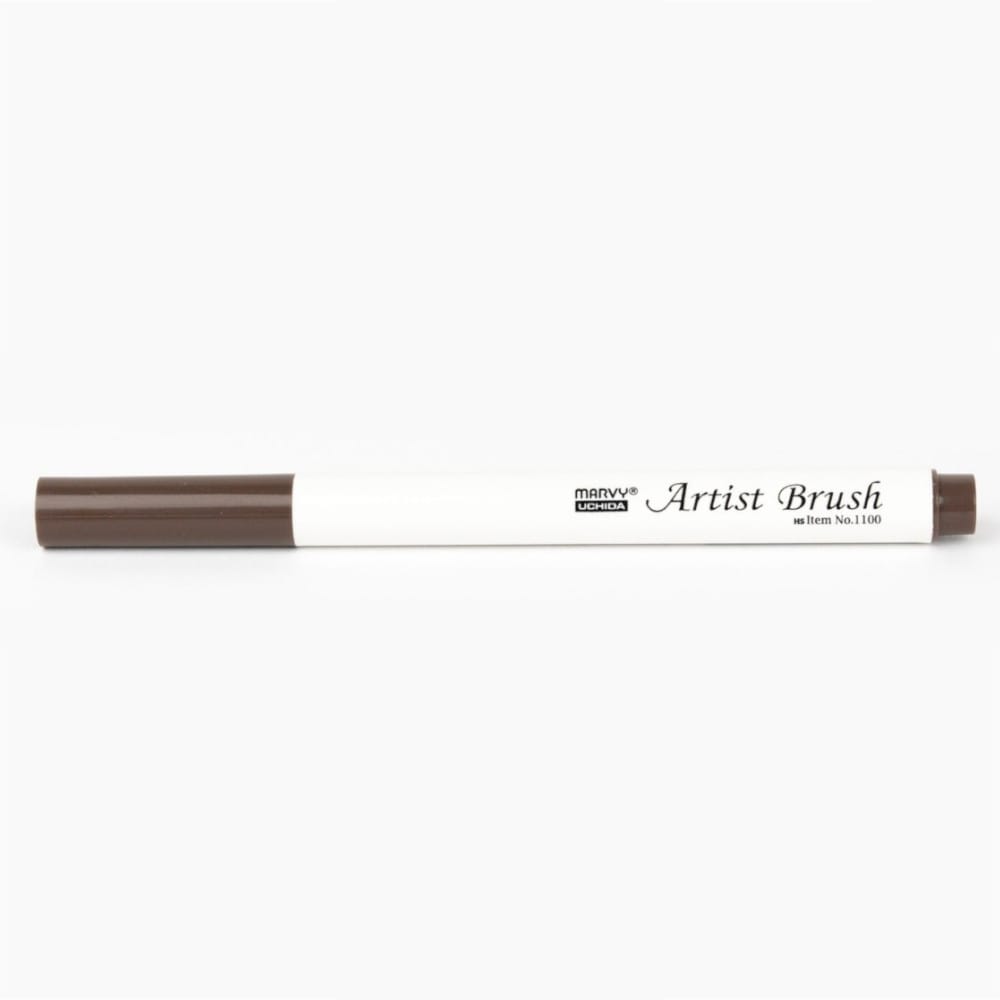 Marvy 1100 Artist Brush Su Bazlı Fırça Uçlu Kalem 45 Sepia - Görsel 2