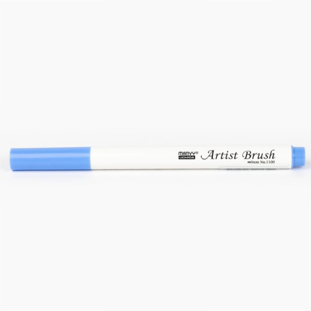 Marvy 1100 Artist Brush Su Bazlı Fırça Uçlu Kalem 60 Salvia Blue - Görsel 2