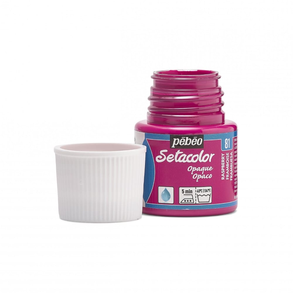 Pebeo Setacolor Opaque Kumaş Boyası 45 ml 81 Raspberry - Görsel 3