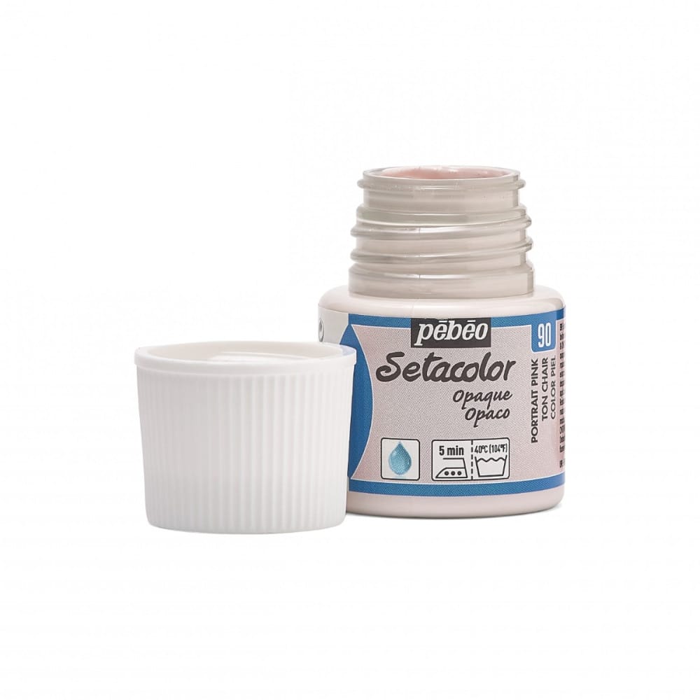 Pebeo Setacolor Opaque Kumaş Boyası 45 ml 90 Portrait Pink - Görsel 3